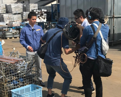 めざましテレビの取材の様子2枚目