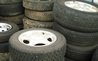 アルミ付きタイヤ