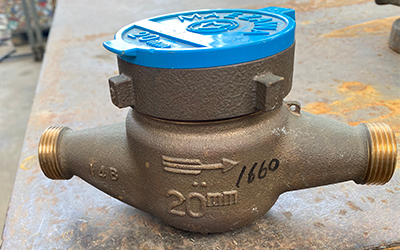 砲金水道メーターの写真３